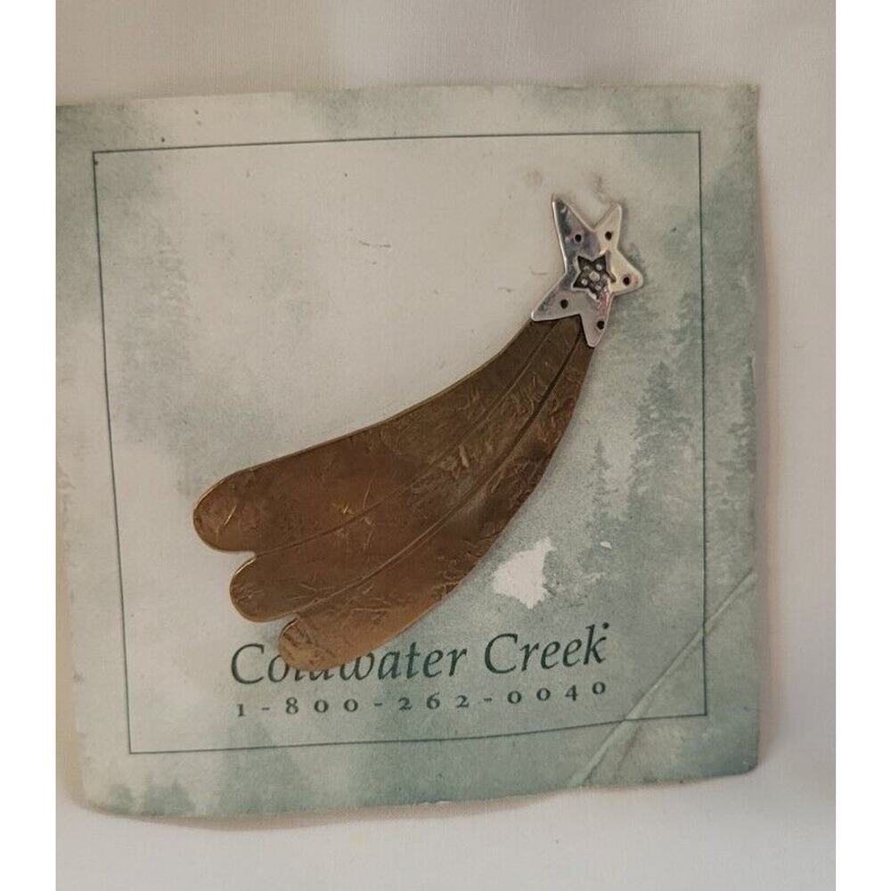 Monaco Designs Sterling Copper Shooting Star Brooch Coldwater Creek HBj